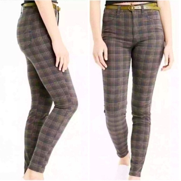AMERICAN EAGLE Jeans Women’s Plaid Jegging Super Stretch Plus Size 24 Reg NWT - Picture 5 of 5